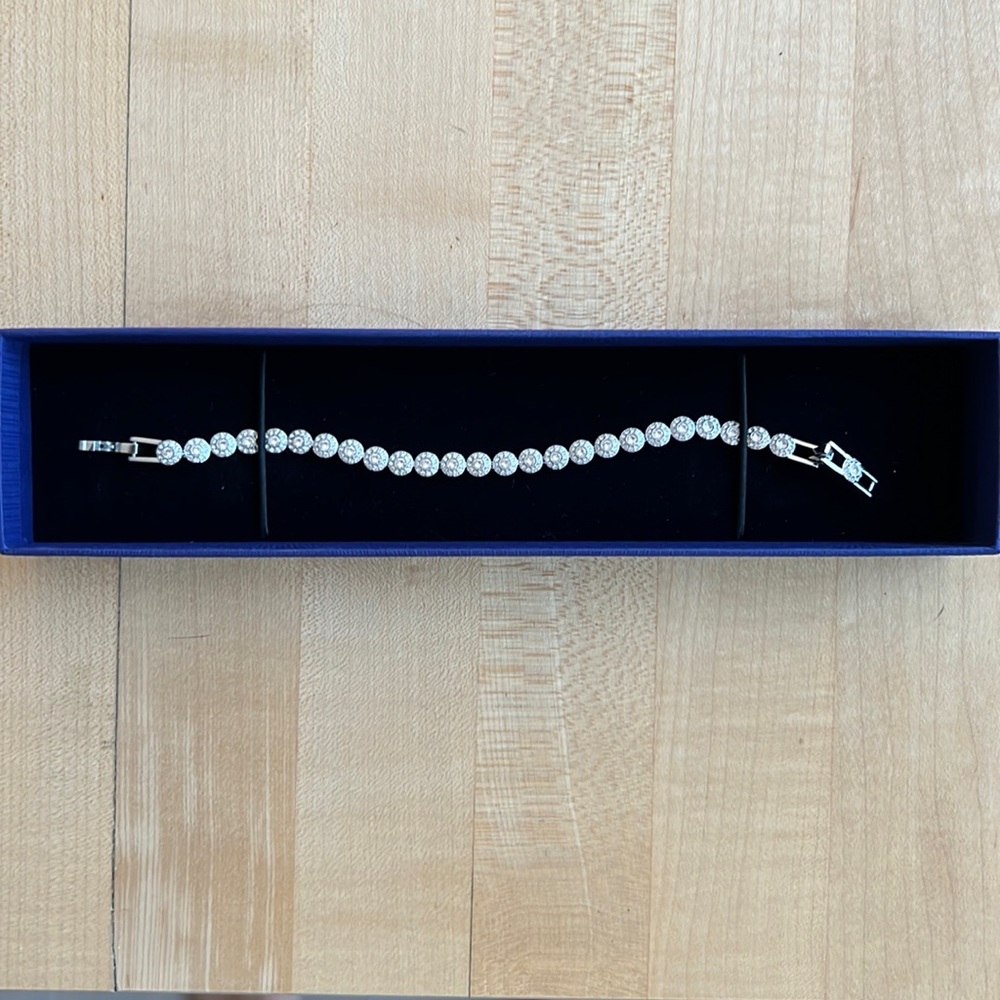 Swarovski Crystal Angelic White Rhodium-Plated Bracelet